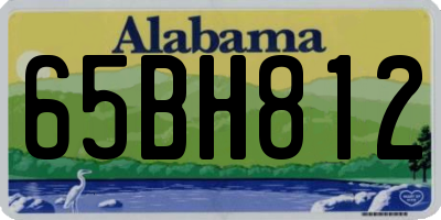 AL license plate 65BH812