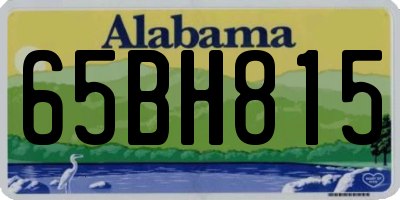 AL license plate 65BH815