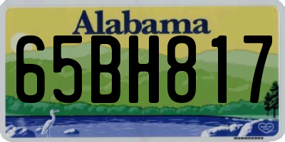 AL license plate 65BH817