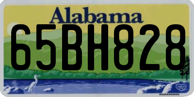 AL license plate 65BH828
