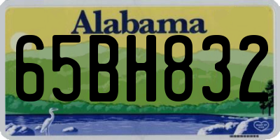 AL license plate 65BH832
