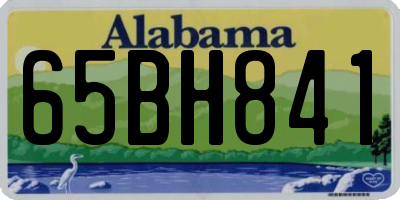 AL license plate 65BH841