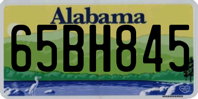AL license plate 65BH845