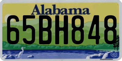 AL license plate 65BH848