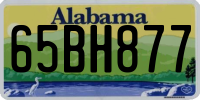 AL license plate 65BH877