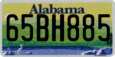 AL license plate 65BH885