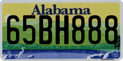 AL license plate 65BH888