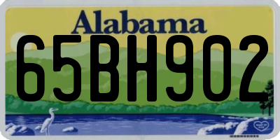 AL license plate 65BH902