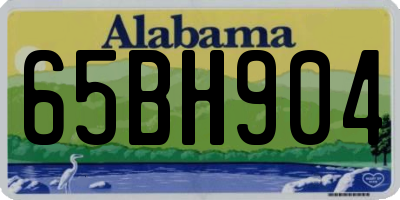 AL license plate 65BH904