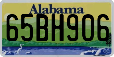 AL license plate 65BH906