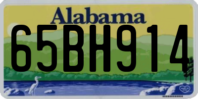 AL license plate 65BH914
