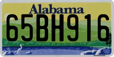 AL license plate 65BH916