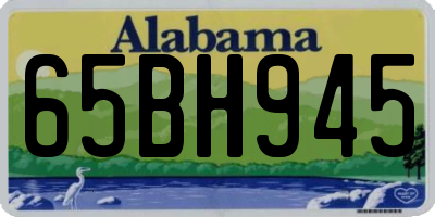 AL license plate 65BH945