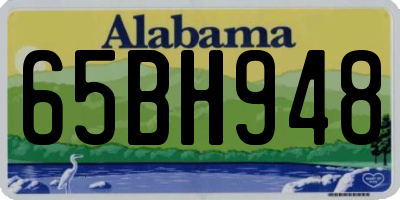 AL license plate 65BH948