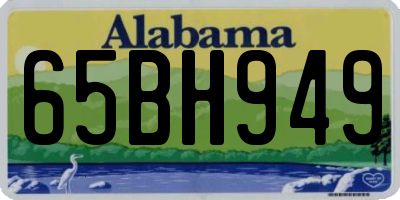 AL license plate 65BH949