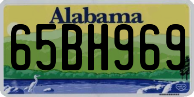 AL license plate 65BH969
