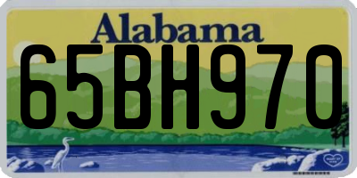 AL license plate 65BH970