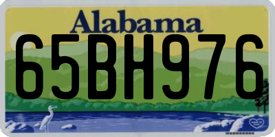 AL license plate 65BH976