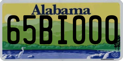 AL license plate 65BI000