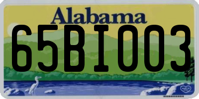 AL license plate 65BI003