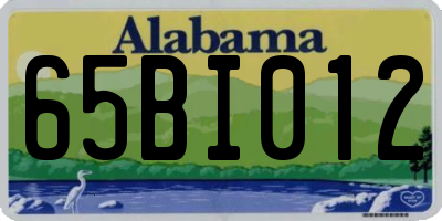 AL license plate 65BI012