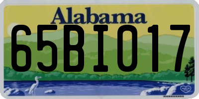 AL license plate 65BI017