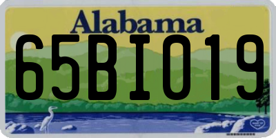 AL license plate 65BI019