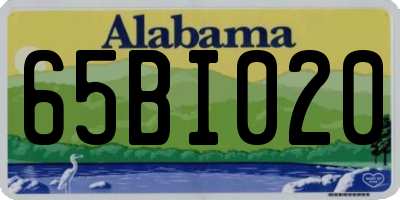AL license plate 65BI020