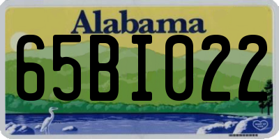 AL license plate 65BI022