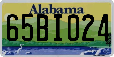 AL license plate 65BI024