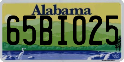 AL license plate 65BI025