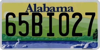 AL license plate 65BI027