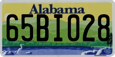 AL license plate 65BI028