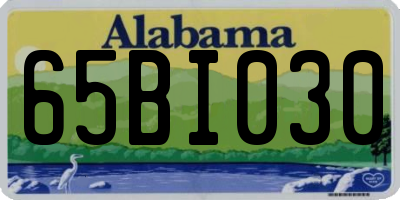 AL license plate 65BI030