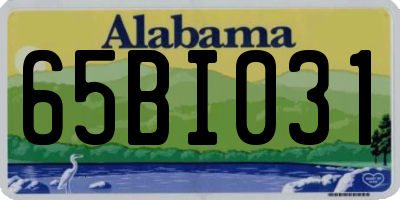 AL license plate 65BI031