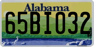 AL license plate 65BI032