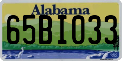 AL license plate 65BI033
