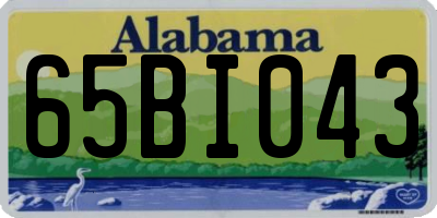AL license plate 65BI043