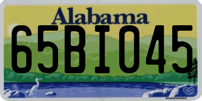 AL license plate 65BI045