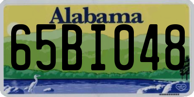 AL license plate 65BI048