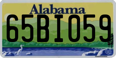 AL license plate 65BI059