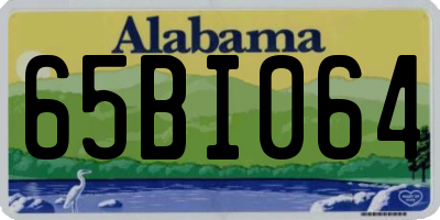 AL license plate 65BI064