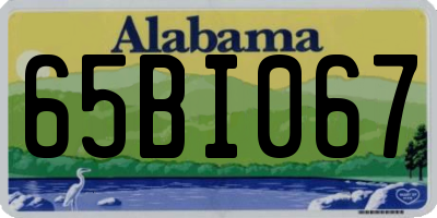 AL license plate 65BI067