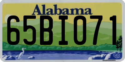 AL license plate 65BI071
