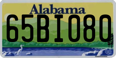 AL license plate 65BI080