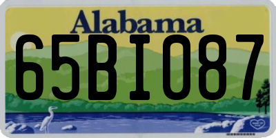 AL license plate 65BI087