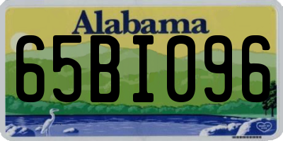 AL license plate 65BI096