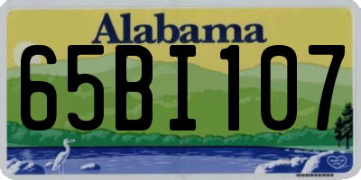 AL license plate 65BI107