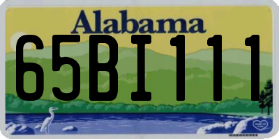 AL license plate 65BI111