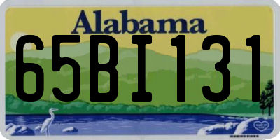 AL license plate 65BI131